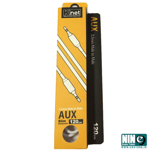  کابل صدا 1 به 1 (AUX) کی-نت مدل ساده به طول 1.2 متر 