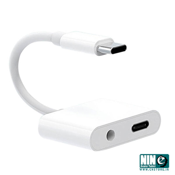 مبدل USB-C به هندزفری و شارژر کی زا مدل K6
