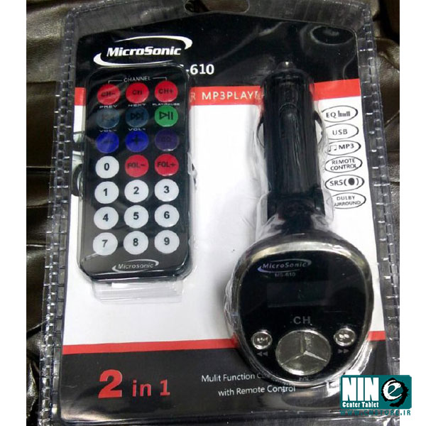 اف ام پلیر فندکی ماشین میکروسانیک مدل MS-610 به همراه کنترل