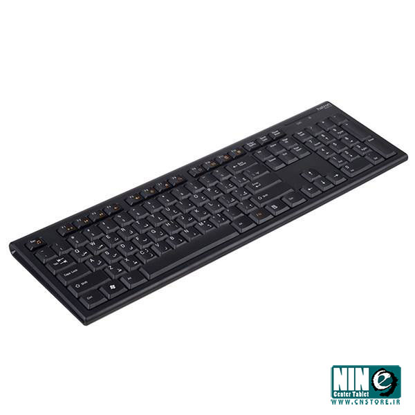  کیبورد و ماوس بی سیم هترون مدل HKCW130 با حروف فارسی