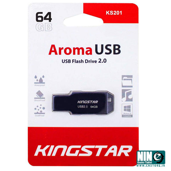  فلش مموری کینگ‌ استار مدل AROMA KS201 ظرفیت 64 گیگابایت