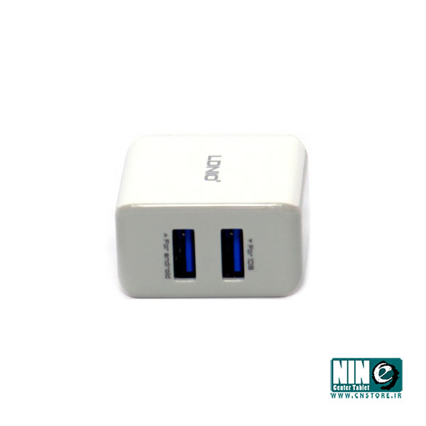  شارژر دیواری 2.1 آمپر LDNIO با دو پورت USB مدل DL-AC200 به همراه کابل میکرو USB