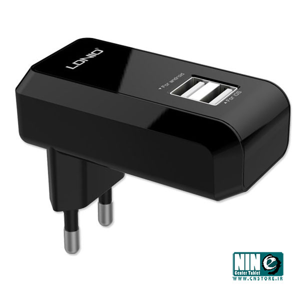  شارژر دیواری 2.1 آمپر LDNIO با دو پورت USB مدل DL-AC60