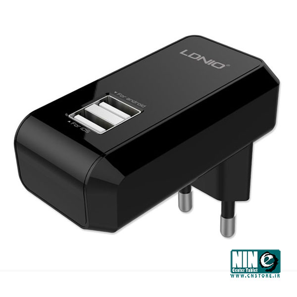  شارژر دیواری 2.1 آمپر LDNIO با دو پورت USB مدل DL-AC60