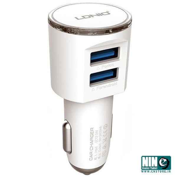  شارژر فندکی الدینیو مدل DL-C29 همراه با کابل microUSB
