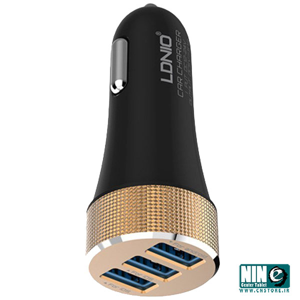  شارژر فندکی الدینیو مدل DL-C50 همراه با کابل microUSB