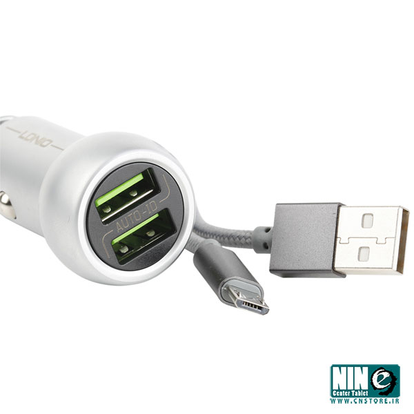  شارژر فندکی الدینیو مدل C401 همراه با کابل microUSB