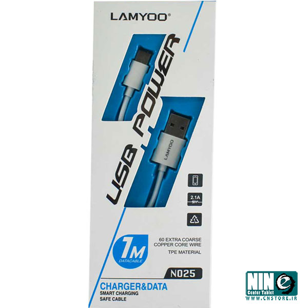  کابل شارژ USB-C لامیو مدل N025 به طول 1 متر