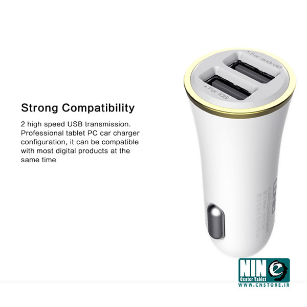  شارژر فندکی خودرو LDNIO با دو پورت USB به همراه کابل میکرو USB