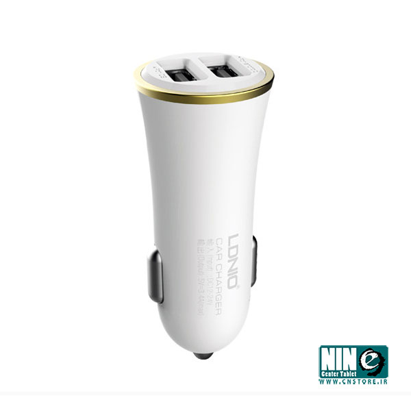  شارژر فندکی خودرو LDNIO با دو پورت USB به همراه کابل میکرو USB