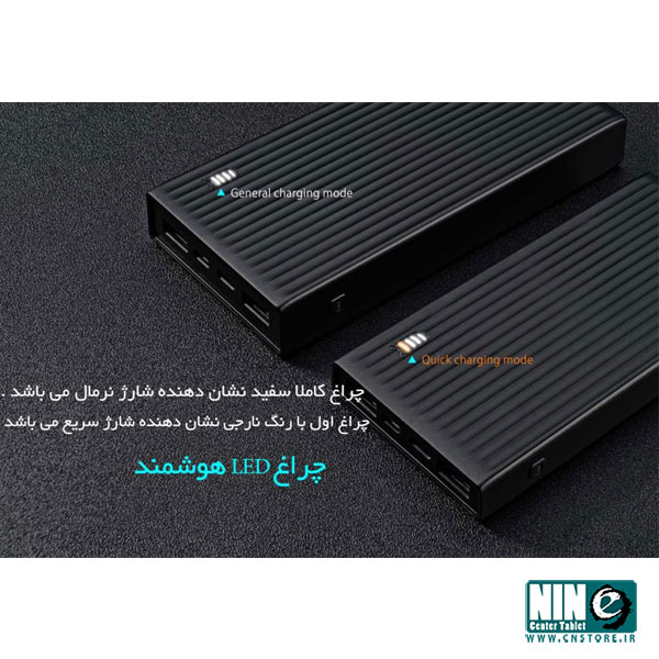  پاور بانک اوریکو مدل K10000 ظرفیت 10000 میلی آمپر ساعت به همراه تکنولوژی شارژ سریع 