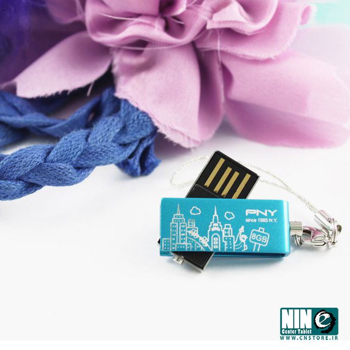  فلش مموری USB 2.0 پی ان وای لاولی اتچ نیویورک - 8 گیگابایت