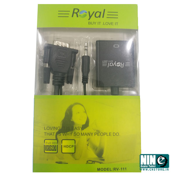  مبدل VGA به HDMI رویال مدل RV-111
