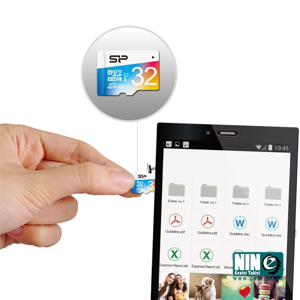  کارت حافظه رنگی سیلیکون پاور مدل Elite کلاس 10 استاندارد UHS-I U1 سرعت85MBps همراه با آداپتور تبدیل - 32GB 