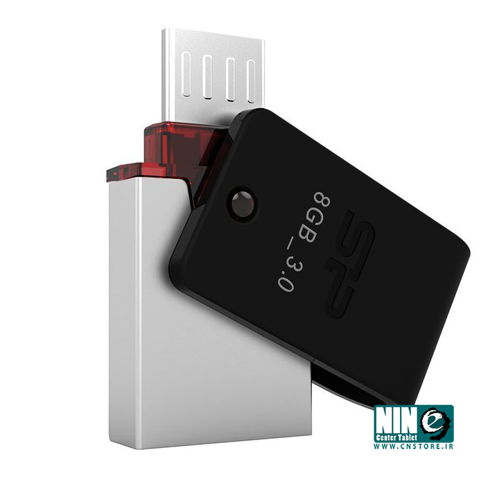  فلش مموری USB 3.0 OTG سیلیکون پاور مدل موبایل ایکس 31 ظرفیت 8 گیگابایت