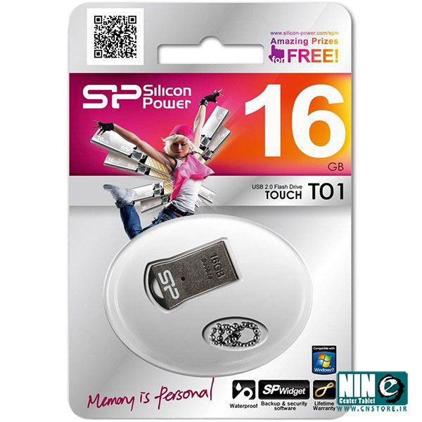 فلش مموری سیلیکون پاور تاچ T01 ظرفیت 16 گیگابایت 