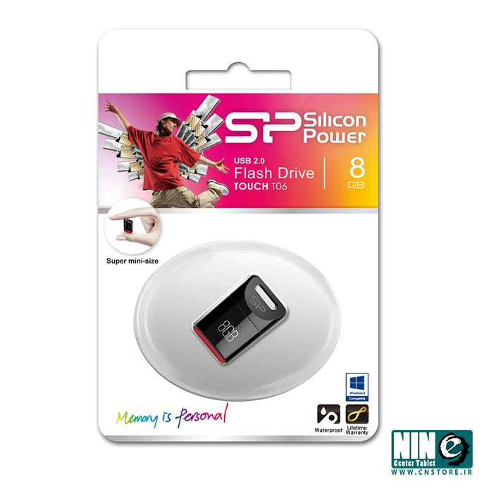  فلش مموری USB 2.0 سیلیکون پاور تاچ تی 06 - 8 گیگابایت