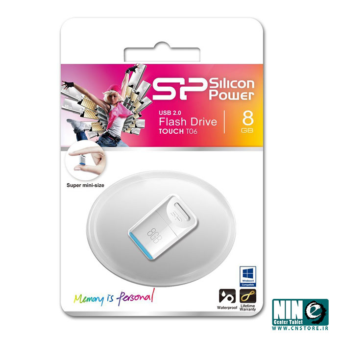  فلش مموری USB 2.0 سیلیکون پاور تاچ تی 06 - 8 گیگابایت
