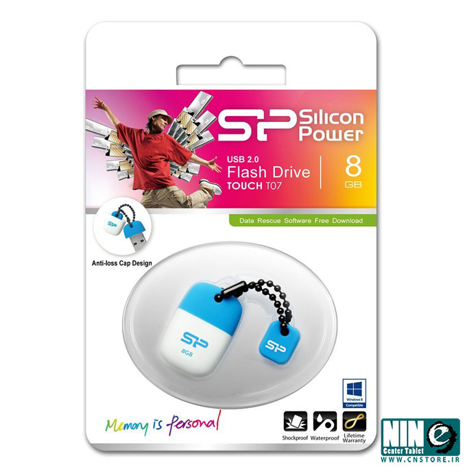  فلش مموری USB 2.0 سیلیکون پاور تاچ تی 07 - 8 گیگابایت