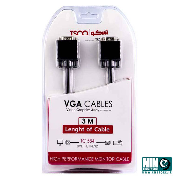  کابل VGA تسکو مدل TC 584 طول 3 متر
