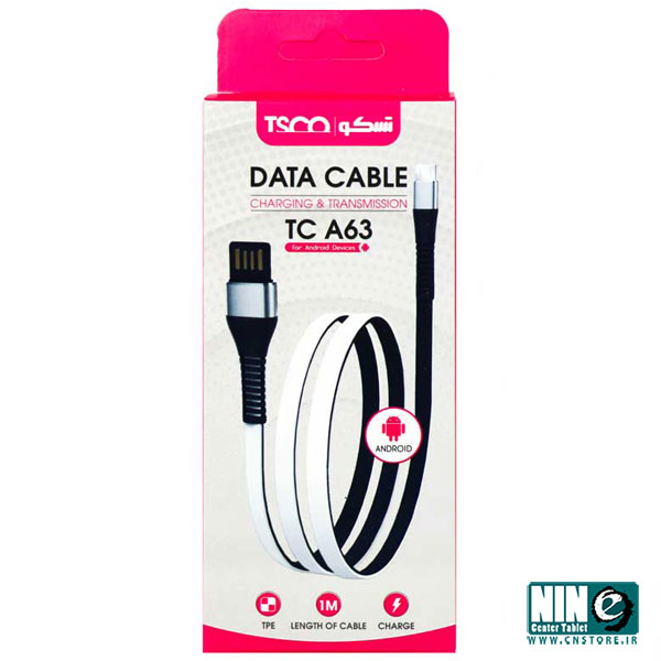  کابل تبدیل USB به microUSB تسکو مدل TC-A63 طول 1 متر