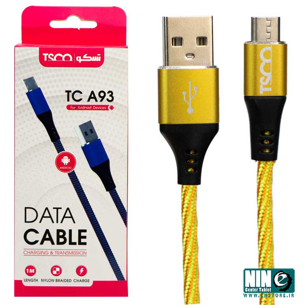  کابل تبدیل USB به microUSB تسکو مدل TC A93 طول 1 متر