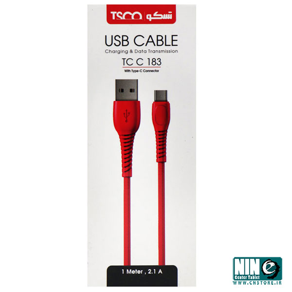 کابل شارژ USB-C تسکو مدل TC C183