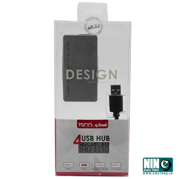  هاب USB 3.0 چهار پورت تسکو مدل THU 1110