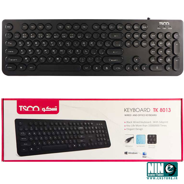  کیبورد تسکو مدل TK 8013 با حروف فارسی