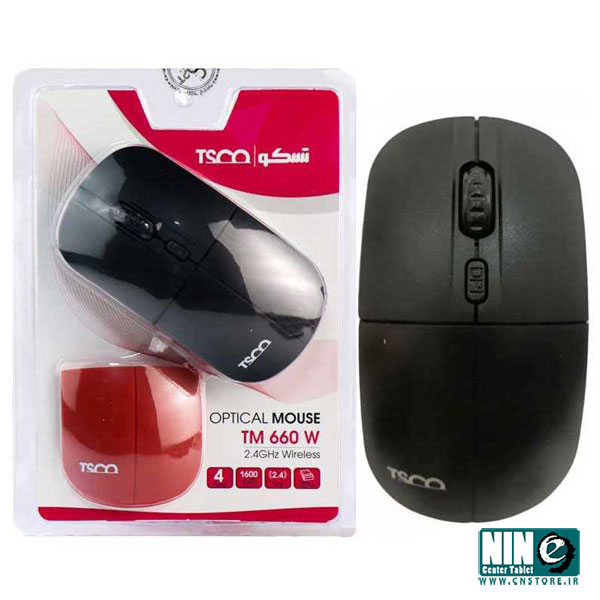  ماوس بی سیم تسکو مدل TM 660W به همراه قاب