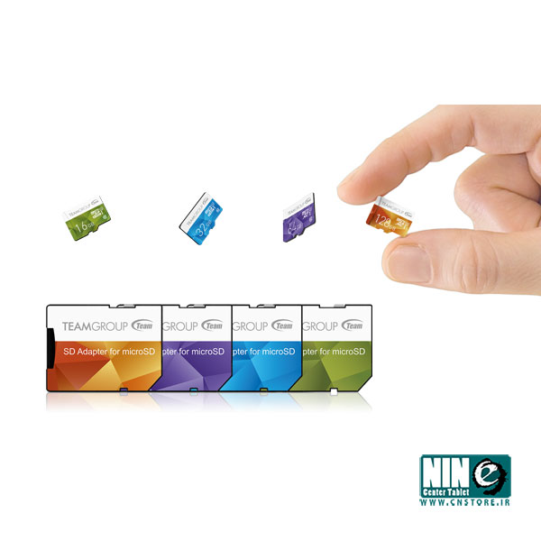  کارت حافظه‌ی میکرو SD تیم UHS-I کلاس 10 - 64 گیگابایت رنگی