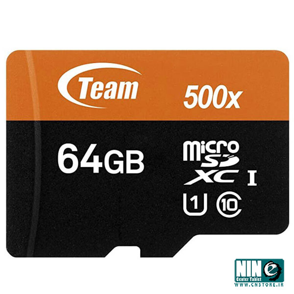 کارت حافظه microSDXC تیم گروپ کلاس 10 استاندارد UHS-I U1 سرعت 500X ظرفیت 64 گیگابایت