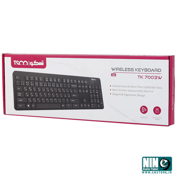 کیبورد بی سیم تسکو مدل TK 7003W