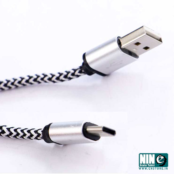  کابل شارژ کوتاه سرفلزی تایپ C مدل High 30cm