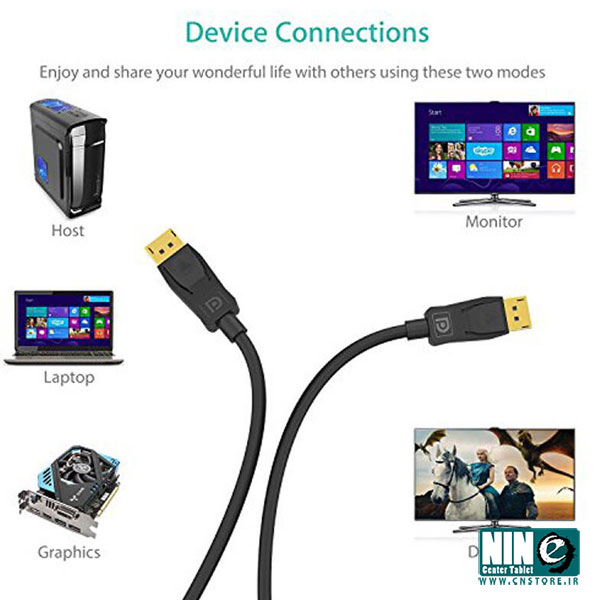  کابل DisplayPort وی نت به طول 1.5 متر