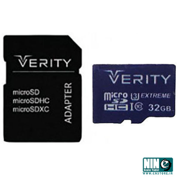  کارت حافظه microSDHC وریتی کلاس 10 استاندارد UHS-I U3 سرعت 80MBps ظرفیت 32 گیگابایت به همراه آداپتور SD