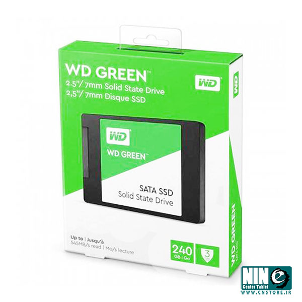  حافظه SSD وسترن دیجیتال مدل GREEN ظرفیت 240 گیگابایت