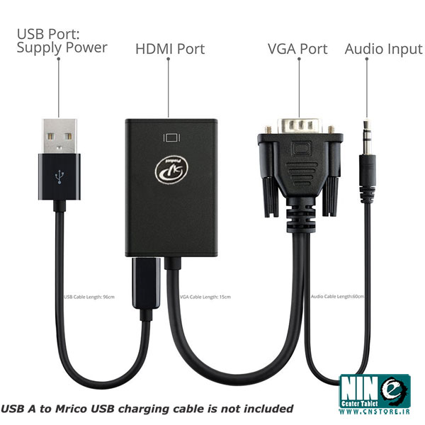  مبدل VGA به HDMI مدل XP-T906