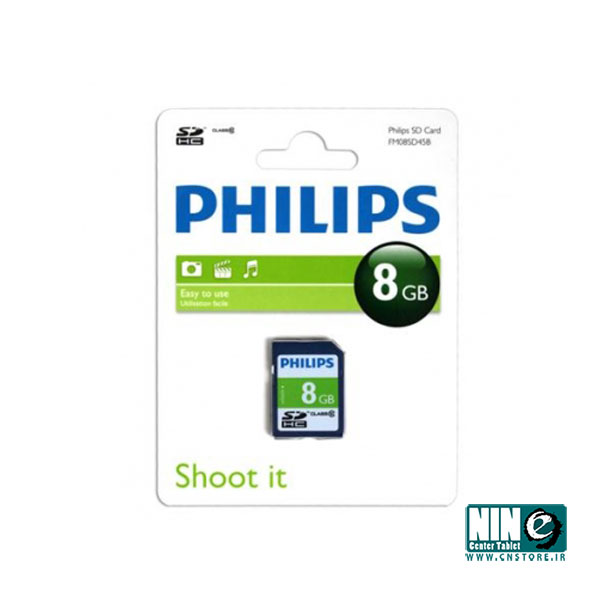  کارت حافظه ی SDHC فیلیپس کلاس 10 - 8 گیگابایت
