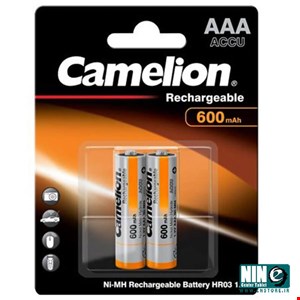Camelion ACCU 600mAh Rechargeable AAA Battery Pack of 2