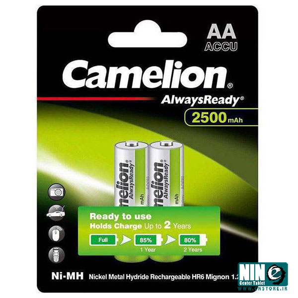 باتری قلمی قابل شارژ کملیون مدل AlwaysReady با ظرفیت 2500 میلی آمپر ساعت