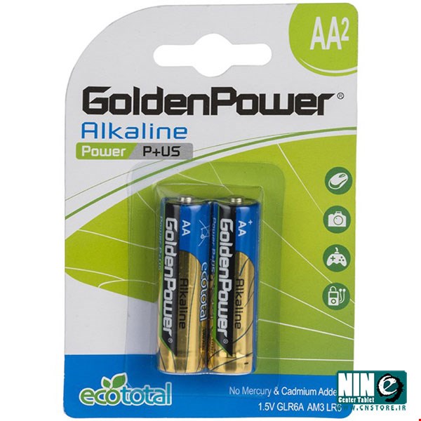 Golden Power Power P Plus US AA Battery Pack Of 2