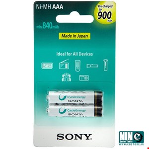Sony NH-AAA-B2GN Rechargeable AAA Battery - Pack of 2