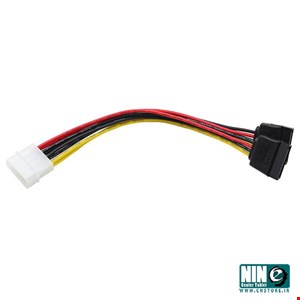 4Pin to Dual SATA Power Adapter Cable