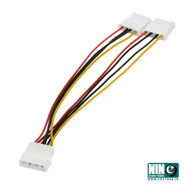 کابل برق پاور 1 به 2، یک سر نر به دو سر ماده