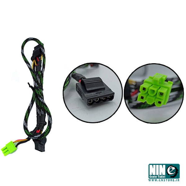 کابل ۶ پین (۲ خونه خالی) به ۳ تا Molex اورجینال