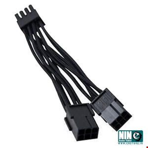 Dual 6Pin Female to 8Pin Male GPU Power Adapter