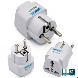 3Prong to 2Prong Outlet Wall Plug Adapter