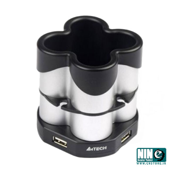 هاب 4 پورت USB ای فورتک مدل HUB-77 به همراه جامدادی