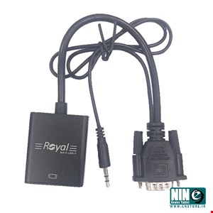ROYAL RV-111 VGA To HDMI Adapter with Audio